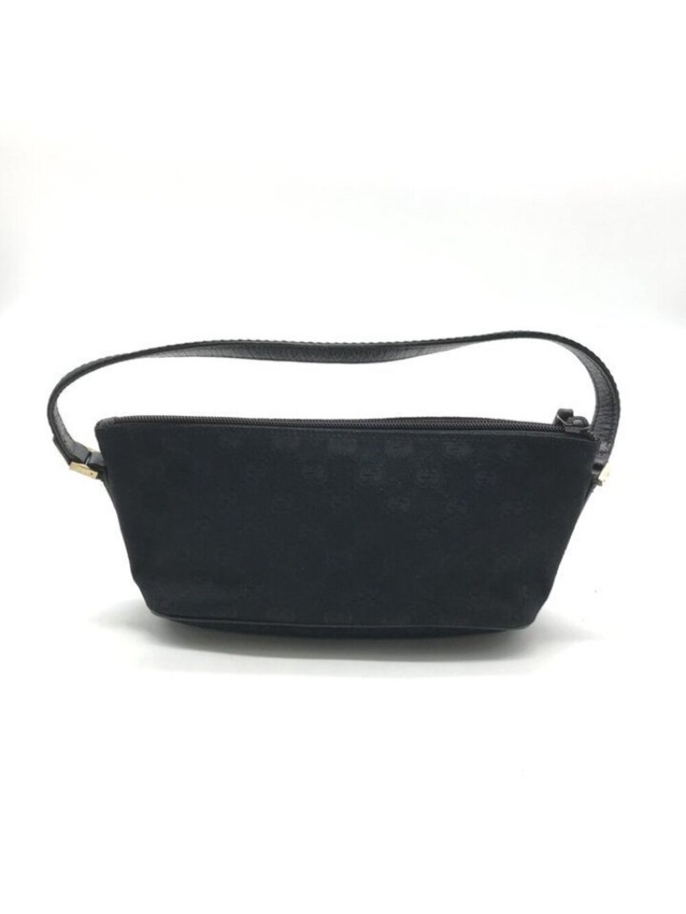 Gucci GG Canvas Sherry Line Pouch Hand Black - Picture 2 of 10